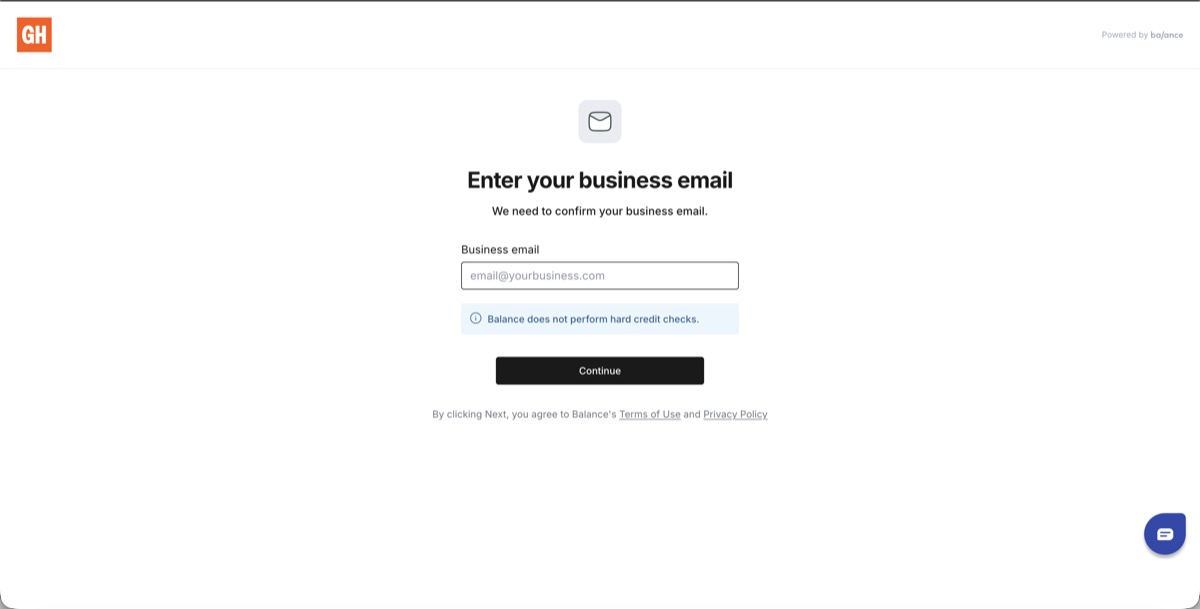 Balance business email screen
