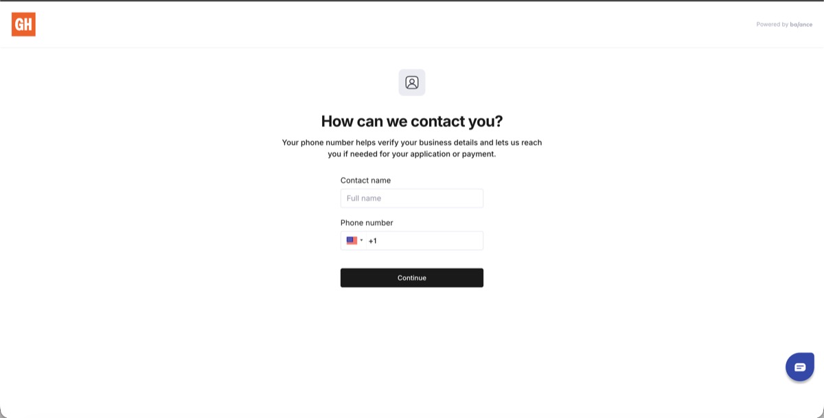 Balance contact name and phone number screen