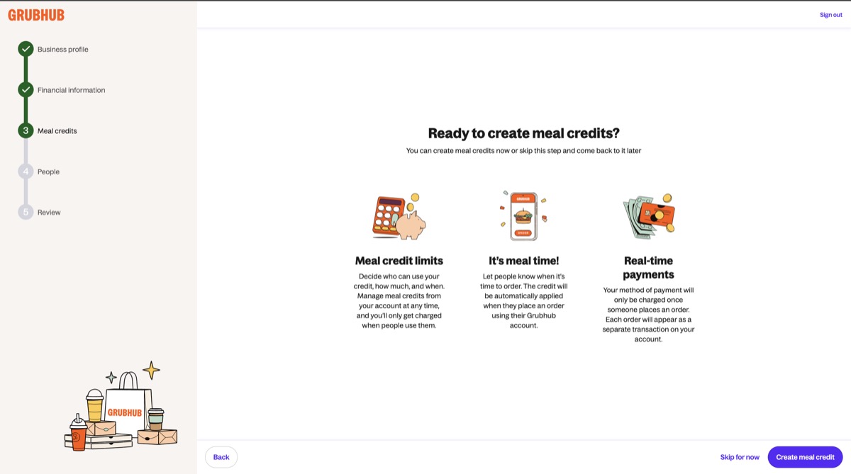 Self-Service account signup screenshot step 21