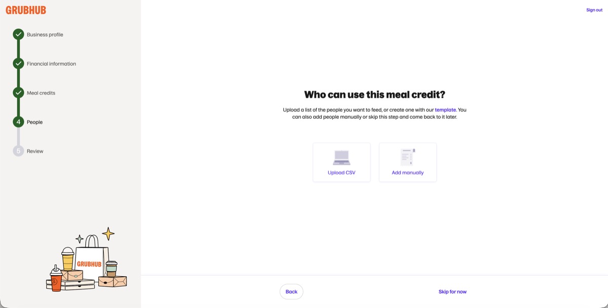 Self-Service account signup screenshot step 23