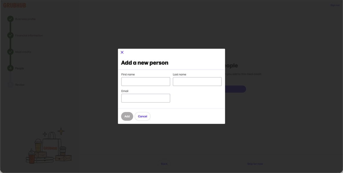 Self-Service account signup screenshot step 24