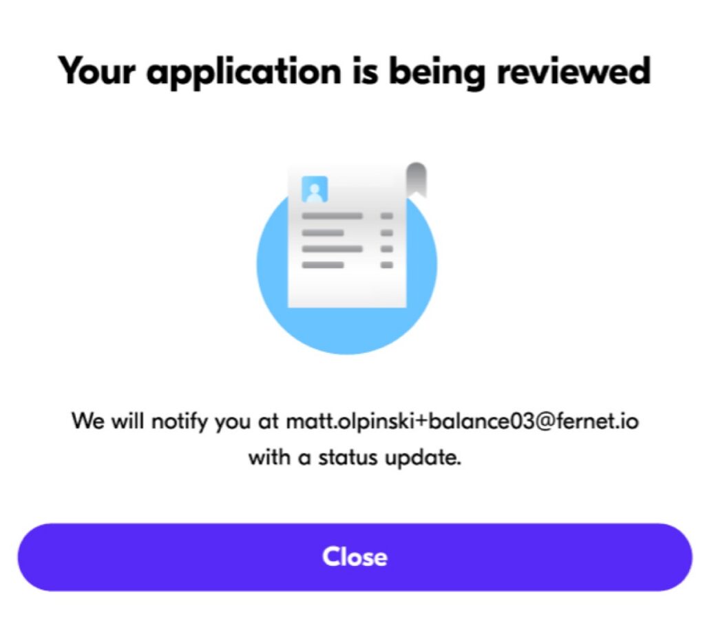 Self-Service account signup screenshot step 28