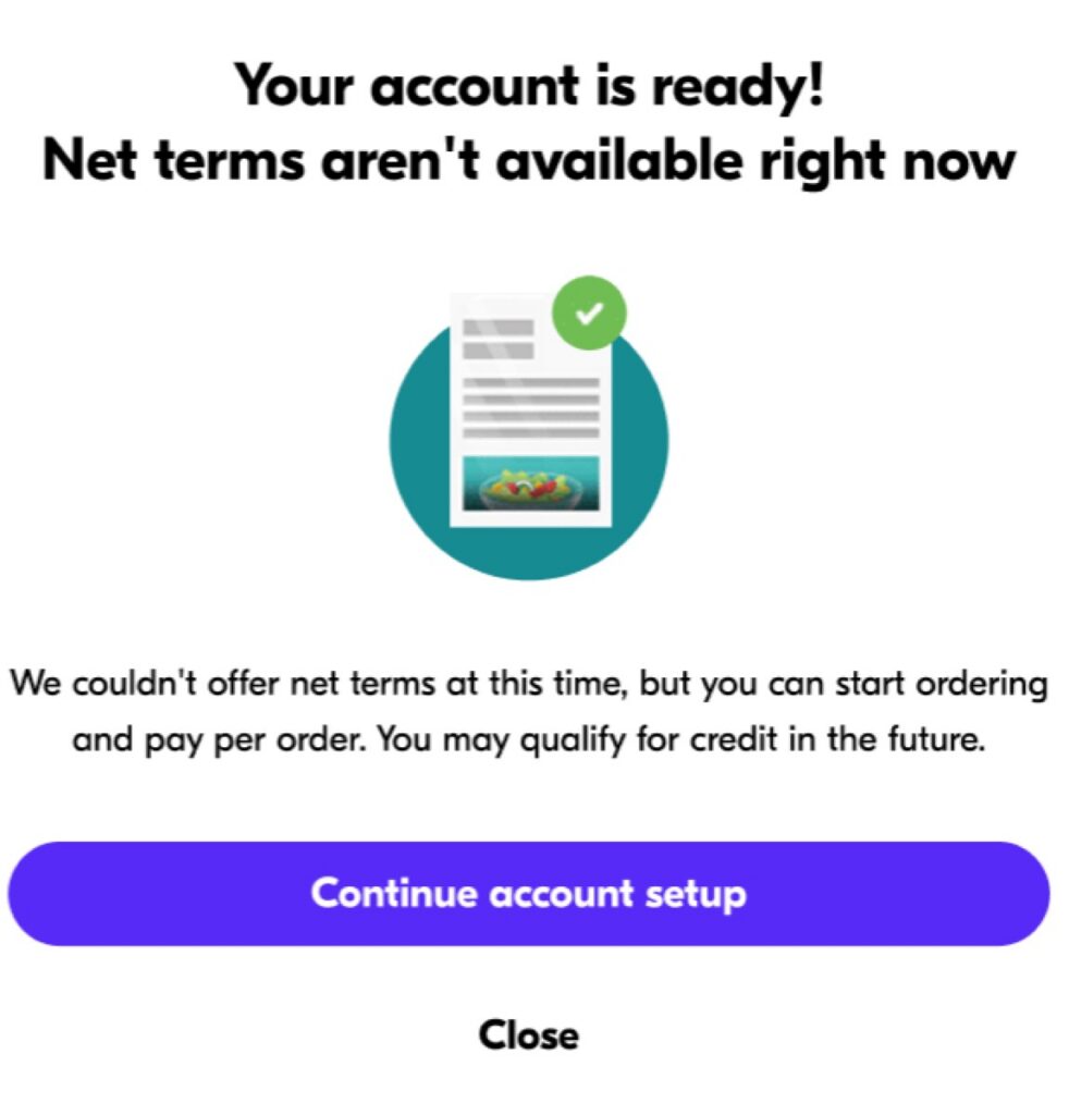 Self-Service account signup screenshot step 29